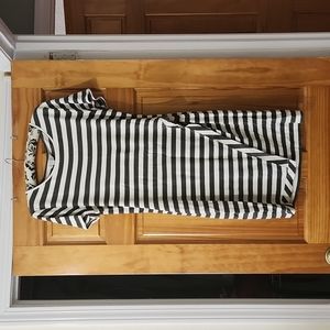 Striped Casual Dress Size L